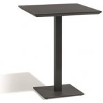 Diphano Hliníkový vysoký bistro stůl Selecta, čtvercový 72x72x108cm, rám hliník šedočerná (lava), deska keramika černá (black)