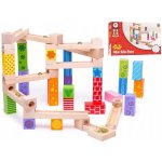 Bigjigs Toys Dřevěná kuličková dráha barevná BJ786 – Zboží Živě