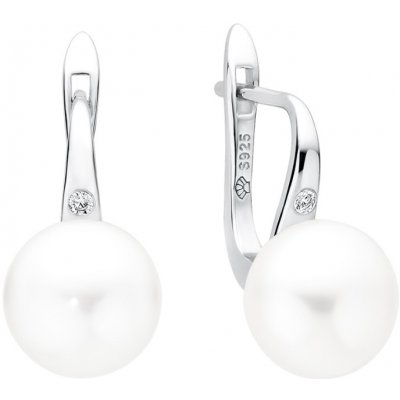 Gaura Pearls stříbrné s bílou perlou Ines SK21498EL/W bíla