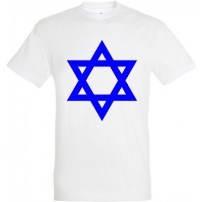 Triko se symbolem Davidovy hvězdy Izrael bílé – Zboží Dáma