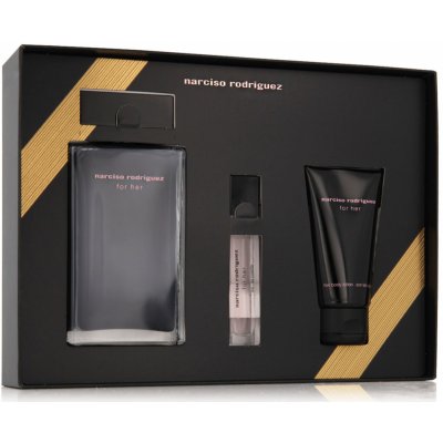 Narciso Rodriguez For Her EDT 100 ml + tělové mléko 50 ml + EDT 10 ml dárková sada – Hledejceny.cz