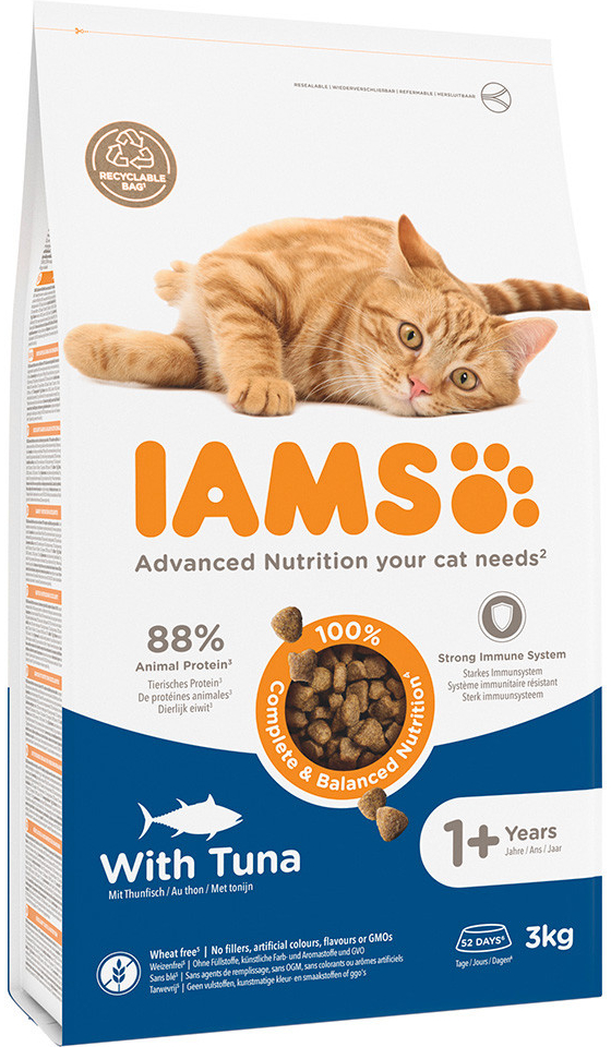 Iams Vitality Cat Adult s tuňákem 3 kg