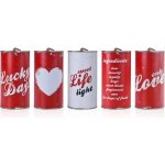 PartyDeco PartyDeco Svatební plechovky na auto RETRO 5 ks – Zboží Mobilmania