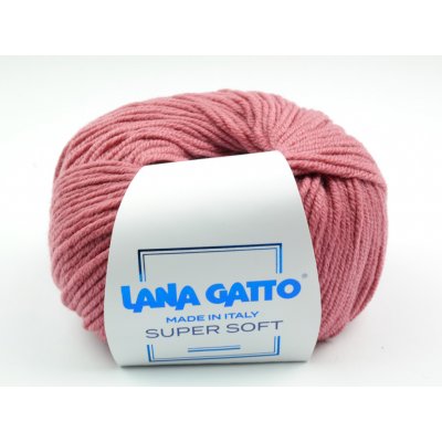 Lana Gatto pletací příze vlna merino SUPER SOFT dusty rose – Zboží Mobilmania