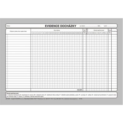 Asopol 080500 Evidence docházky – Hledejceny.cz