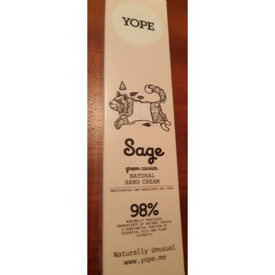 Yope Sage & Green Caviar přírodní krém na ruce pro výživu a hydrataci 100 ml