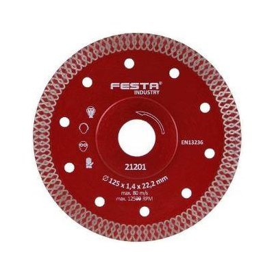 FESTA Kotouč diamantový turbo Ø 125 x 1,4 x 22,2 mm, FESTA INDUSTRY