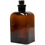 Láhev skleněná hranatá s broušeným hrdlem 500ml HNĚDÁ 820294-500 – Hledejceny.cz