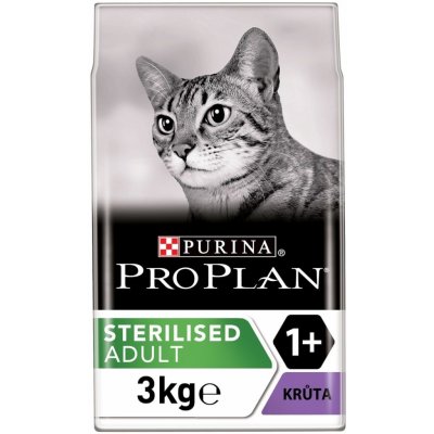 Pro Plan Cat Sterilised Turkey Cat Sterilised Turkey 3 kg – Zboží Mobilmania