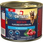 Ontario Adult hovězí pate s příchutí spirulíny 200 g – Hledejceny.cz