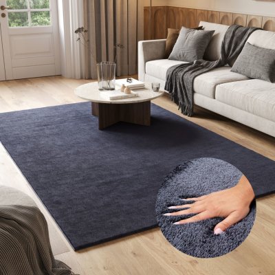 Tapiso Shaggy High Pile Anthracite Soft – Zboží Mobilmania