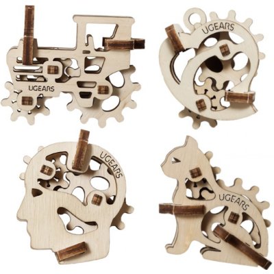 Ugears 3D mechanické puzzle U-Fidgety - ozubená kola 36 ks – Hledejceny.cz