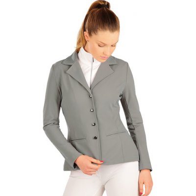 Litex Dámské jezdecké závodní sako šedé Světle šedá – Zboží Dáma