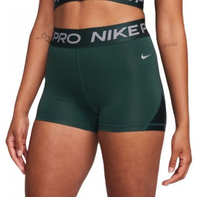 Nike Pro Mid-Rise 3" Shorts deep jungle/metallic silver