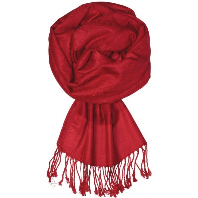 Verona Lux kašmírová šála H85J_24 tmavě červená – Zboží Dáma