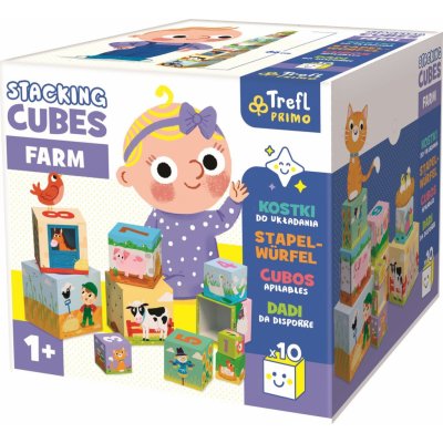TREFL Baby stohovací kostky Farma – Zboží Mobilmania