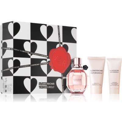 Viktor & Rolf Flowerbomb EDP 100 ml + tělové mléko 40 ml + tělové mléko 50 ml – Hledejceny.cz