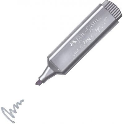 Faber-Castell Textliner 1546 Metallic metalická stříbrná 154661 – Zboží Živě