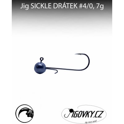 Jigovky.cz Jigové hlavičky Sickle Drátek vel.4 7g 5ks – Zboží Dáma