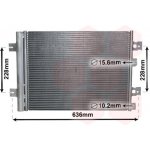 Kondenzátor klimatizace VAN WEZEL 43005467 | Zboží Auto