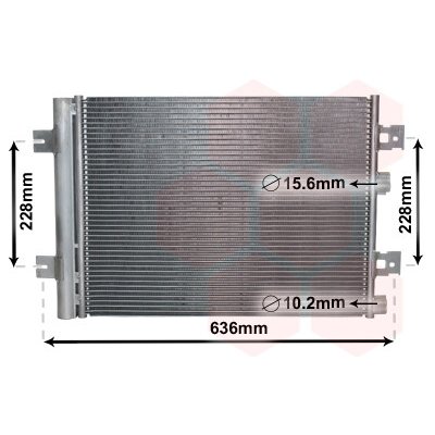 Kondenzátor klimatizace VAN WEZEL 43005467 | Zboží Auto