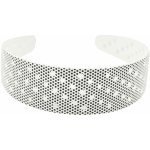 Puntíková čelenka do vlasů s hvězdičkami bílá – Zboží Dáma