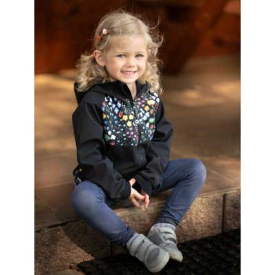 Unuo Dětská softshellová bunda bez zateplení Basic Černá Zahrada – Sleviste.cz
