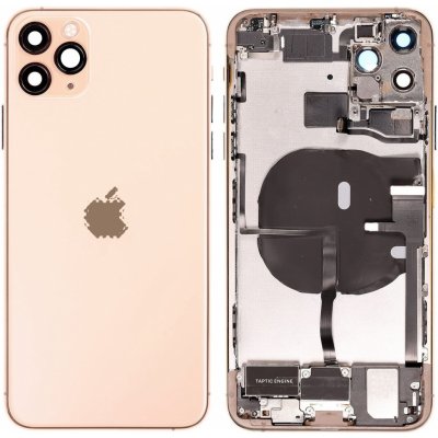 Kryt Apple iPhone 11 Pro Max Zadní Housing s Malými Díly zlatý – Zboží Mobilmania