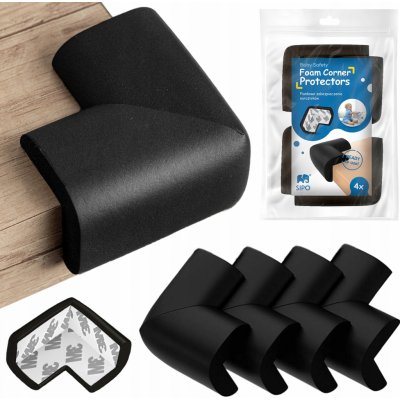 SIPO Ochrana rohů pěnová černá 4 ks – Zbozi.Blesk.cz