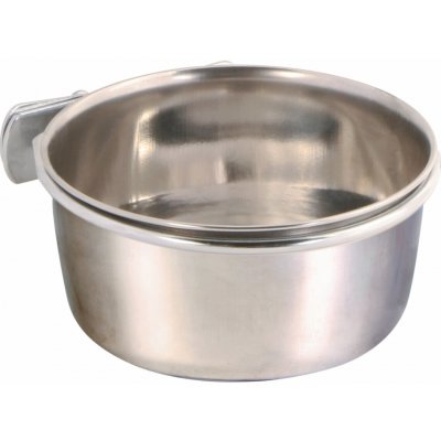 Trixie Nerezové krmítko s pevným úchytem do klece 300 ml/ø 9 cm – Sleviste.cz