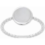 Brilio Silver Minimalistický stříbrný prsten GR106W 50 mm – Zboží Mobilmania