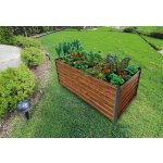 Garden King Vyvýšený záhon Agro Bed 200 x 77 x 100 cm 3D kov design dřevo – HobbyKompas.cz