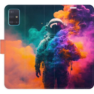 Pouzdro iSaprio Flip s kapsičkami na karty - Astronaut in Colours 02 Samsung Galaxy A51 – Zboží Mobilmania