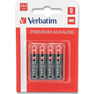 Verbatim Premium Alkaline AAA 4 ks 49920 – Zboží Živě