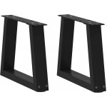Omaxi 956898 Nohy konferenčního stolku ve tvaru V 2 ks černé 40 x 30-31,3 cm ocel – Sleviste.cz