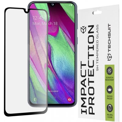 Techsuit 111D celoplošné lepící sklo Samsung Galaxy A40 Černé 144716 – Zboží Živě