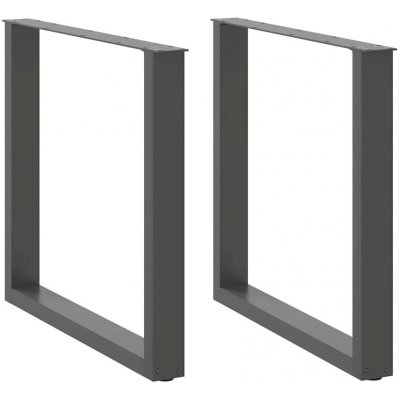 Omaxi 311337 Nohy k jídelnímu stolu ve tvaru U 2 ks antracitové 90 x 72-73 cm ocel – Hledejceny.cz