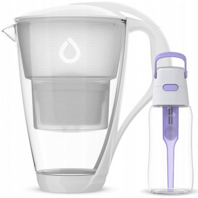 Dafi Crystal Unimax bílá + fialova lahev Solid 0,5 l – Zboží Mobilmania