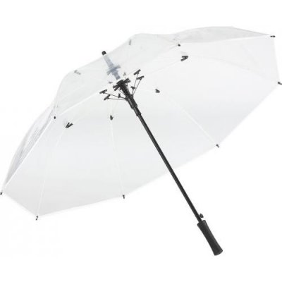 Comtessa dámský průhledný holový deštník bílý – Zboží Mobilmania