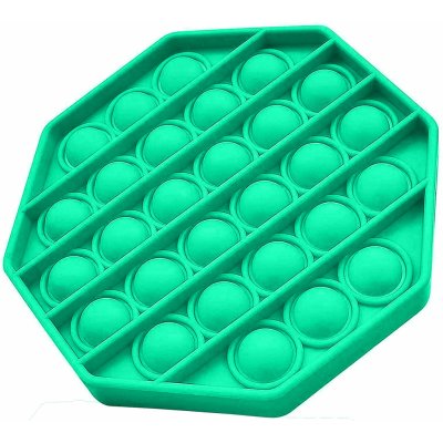 FunPlay Pop it osmiúhelník 12,5x12,5cm zelená – Zboží Mobilmania