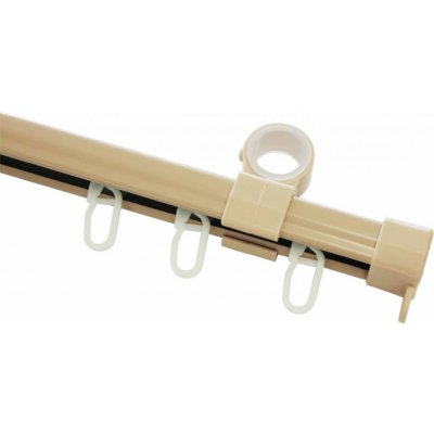 Záclonová kolejnička U, kompletní, béžová, 290cm 2806 – Zboží Mobilmania