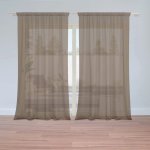 Záclony Čokoládově hnědá: 2 ks - 150x250 cm - Sablio – Hledejceny.cz