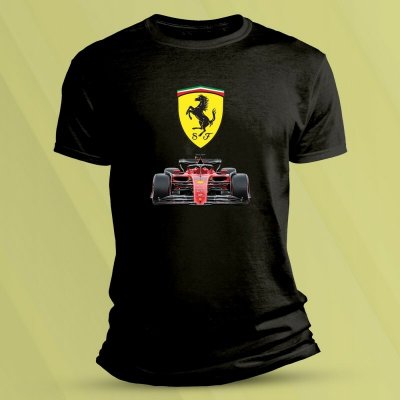 Sandratex dětské bavlněné tričko Scuderia Ferrari F1 Černá – Sleviste.cz