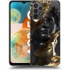 Pouzdro a kryt na mobilní telefon Samsung Picasee silikonový Samsung Galaxy A23 A235F 4G Black Gold čiré