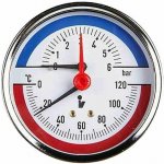 Steno Termomanometr 0-6bar, 0-120°C,1/2" zadní vývod 1456 – Hledejceny.cz