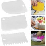 HomePRO Cukrářská stěrka, plastová, 3ks, bílá, 16834 – Zboží Mobilmania