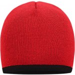 Myrtle Beach pletená čepice s kontrastním okrajem MB7584 Red – Hledejceny.cz