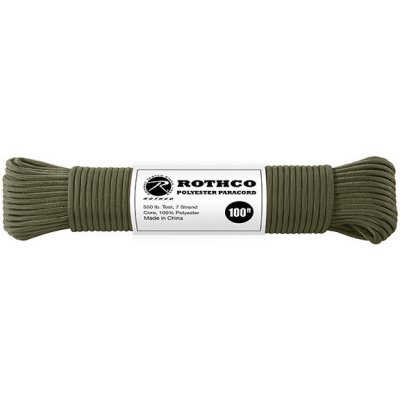 ROTHCO Šňůra PARACORD polyester 550LB 30m 4mm OLIV – Zbozi.Blesk.cz