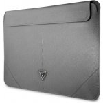 Guess Saffiano Triangle Metal Logo Computer Sleeve 16" Silver 4595 – Hledejceny.cz