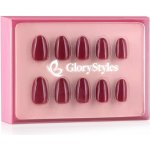 GloryStyles Nalepovací nehty vínová 30 ks – Zboží Dáma